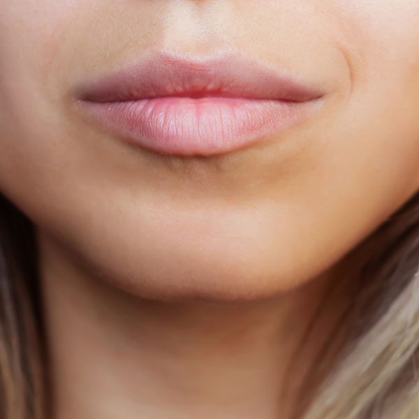 Neck and jawline profile